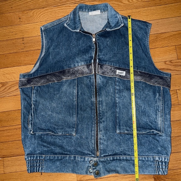 Vintage 80's George's Marciano Guess Distressed Denim Vest - Picture 6 of 6